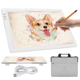 Ivaooze-a4-d28-b Ivaooze Rechargeable A4 Light Box With Carry Bag Innovative Stand/top Clip