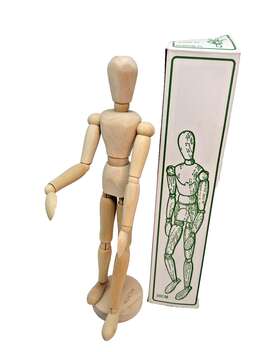 710113 Jack Richeson Wooden Female Manikin 12 Inches With Box 30cm