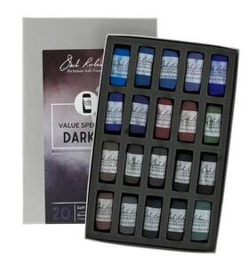 B073dp9zsd Jack Richeson 422900 Dark 1 Value Spectrum Hand Rolled Soft Pastels