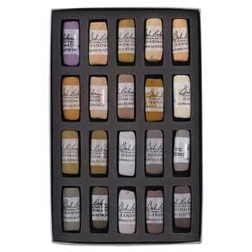 Jack Richeson B073dphcmd 422951 Hand Rolled Soft Pastels 20 Piece Brown