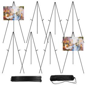 B0bqdvzsc4 Jeawiwi 8pcs 66 Inch Black Portable Easel Stand For Wedding Sign Picture Display