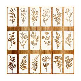 Evuj1ufns Jeffdad 574201 2 Stencils For Painting On Wood Reusable Flower Crafts Templ