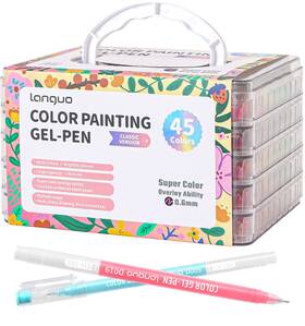 B0fjfdfrlq Joyask 45-pack Gel Pens 0.6mm Fine Point Colored For Black And White Paper Art