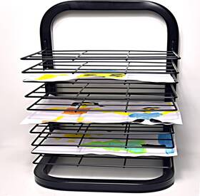 Joymaney 060755262790 Art Drying Rack Mobile Metal Storage With Removable Shelves
