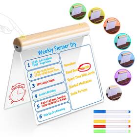 Lb-10-led-001 Jurhhoen Led Note Board With Colors Dual-sided Acrylic Message Drawing Writ