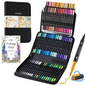 B0dyv7ln8d Jusart Markers For Adult Coloring Books No Bleeding 80 Colors