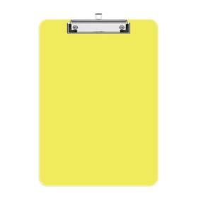 801501-1pcs-a4-yellow Juvealoe A4 Plastic Clipboard 8.5 X 11 Yellow Colored Clip Boards With Low Profile Cl