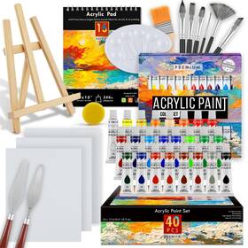 Ka-pk050 Kalour Acrylic Paint Set 56 Pcs Painting Supplies With 24 16 Sh