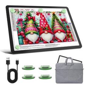 A3-d60 Keiwrlight Rechargeable A3 Diamond Art Light Board With Carry Bag 5600 Lux Tracing Ligh