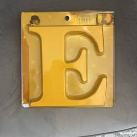 Kids Line 789887238873 8 Inch Wood Letter E White For Crafts And Wall