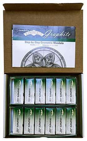 Kimberly 044974098205 Generals Compressed Graphite Sticks Classroom Art Pack Set Of 108