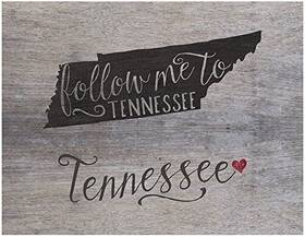 X7.75 Kindred Hearts 849100031077 Jada Venia 9.75 Inch Tennessee State Slogan Light Box Insert