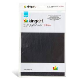 Kingart 819682021612 Graphite Transfer Paper 9 Inch X 13 25 Sheets Waxed Carbon