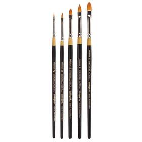 B-094 Kingart Premium 5 Pc. Original Gold 9515 Series Pointed Filbert Artist