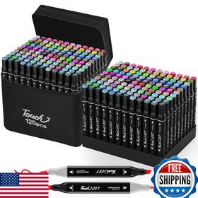 B0djxymfpf Kjshuangtang 120 Colors Dual Tip Alcohol Art Markers For Drawing Sketching Color