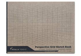 Kt-04 Koala Tools 2-point Drawing Perspective Notebook 1 Unit 10.35 Inch X 8 60