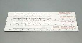 3005cl Koh-i-noor Lot Of 4 Templating Ruler Rulers Rapidograph 9.5 Inch Long