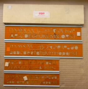 3035-7 Koh-i-noor 3035-9 Rapido Guides #s 4 Upper And Lower Case