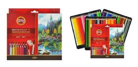 3714072001kz Koh-i-noor Mondeluz Aquarell Drawing Set. 72 Colored Pencils