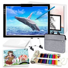 Kpcb Tech 797505726985 Tracing Light Box Up Pad 6 Levels Brightness Rechargeable Ske