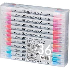 Kuretake 901427263428 Zig Clean Color F 36 Colors Set 0.5 Mm And 1.2 Ap-certified Odou