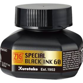 Cnce105-6 Kuretake Zig Special Black Ink 60ml For Dip Pen Brush Drawing Calligraphy