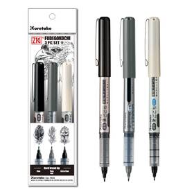 Kuretake Ls/3v Zig Inktober Pen Set For Illustration Manga Drawing Lettering And