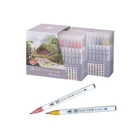 Rb-6000at Kuretake Rb-6000at/120v Zig Clean Color Real Brush 120 Colors Set Tip Marker Pens Fo
