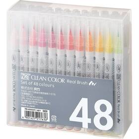 Rb-6000at Kuretake Rb-6000at/48v Zig Clean Color Real Brush 48 Colors Set Ap-certified Flexible Bru