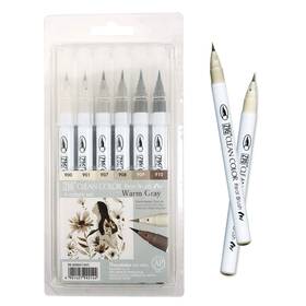 Rb-6000at Kuretake Rb-6000at/6vc Zig Clean Color Brush Marker Flexible Tips Watercolor Pens F