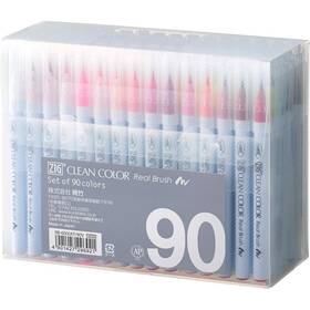Rb-6000at Kuretake Rb-6000at/90v Zig Clean Color Real Brush 90 Colors Set Tip Marker... Fast Ship