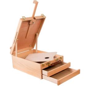 Ky-a-158 Kuyal Art Supplies Box Easel Sketchbox Painting Storage Box-adjustable Design