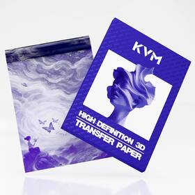 Kvm-a4-100 Kvm High-definition 3d Transfer Paper A4 Size 25 Sheets Matte Texture For
