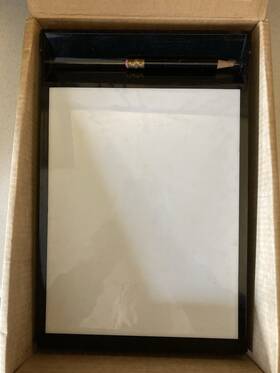 49-1624 Lakeside Electric Drawing Desk Light Black Trim 1960s Tested In Original Box