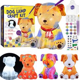 B0cwghmk1v Laoese Paint Your Own Dog Lamp Kit Kids Arts And Crafts Ages 3 Diy Art Supply