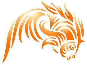 43396-161744 Lassos Boutique Stencils For Walls Fish Tribal Tattoo Stencil 4 X 3 Inch S - Asian Orient