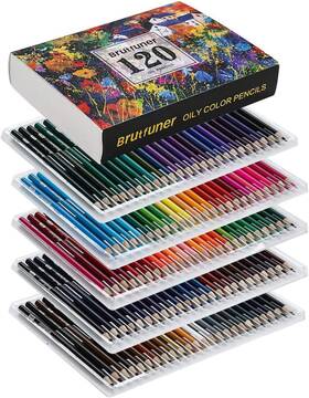 B0bgnx4r1q Lbw Brutfuner 120 Oil Based Soft Core Colored Pencils For Adult Coloring Books