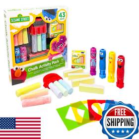 Leap Year B08gmbhzkc Sesame Street Chalk Set Includes Over 43 Items Non-toxic And