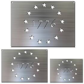 B0b4wbmn5h Leinuosen 3 Size Stainless Steel Stencil 50 Star American Flag Tem