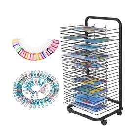 0y318ymt-fbmjk4j Leisulif T3-lj-pho Art Drying Rack For Classroom Mobile Paint With 25 Removable She