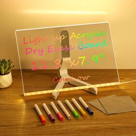 Lepohome 701214452721 Led Drawing Board With 7 Colors 12 Inch X8 Light Up Acrylic Cosmody Fast Usa
