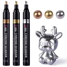 B0b4jlc6mp Lets Resin Liquid Mirror Chrome Metallic Markers 2-5mm - Reflective Gloss