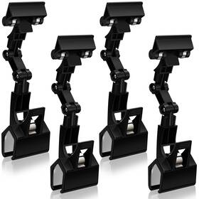 Ob-220516-b Lewtemi Pack Of 4 Flexible Documents Holder Foldable Adjustable Copy Paper Cli
