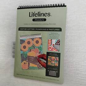 Lifelines 810076213002 Flowar Dot-by-letter Pumpkins And Pastures Meditative Stress Relief New