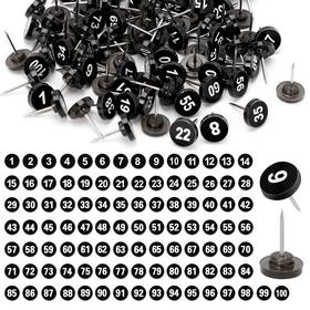 Mly-sz-1 Linkim Bolly 100 Pcs Numbered Push Pin Tacks 1-100 Sequential Number Pins 11 Mm