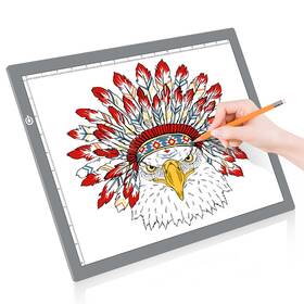 Le-a3-silver Litenergy A3 Led Copy Board Light Tracing Box Ultra-thin Adjustable Usb Powe