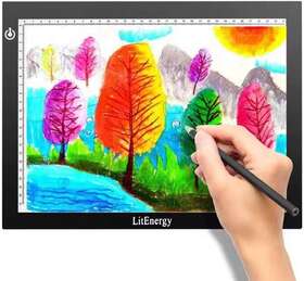Le-a4s-3 Litenergy A4 Portable Led Light Box Trace Pad Usb Power Artcraft Trac
