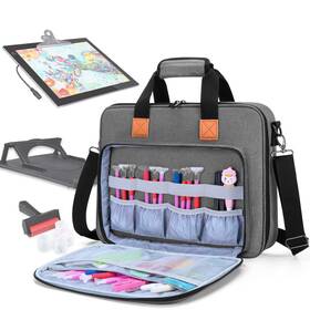 Calx06902 Luxja Carrying Bag For A4 Light Pad And Diamond Painting Tools Protective Case