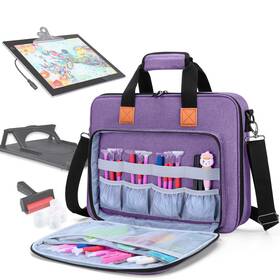 Calx06903 Luxja Carrying Bag For A4 Light Pad And Diamond Painting Tools Protective Case