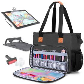 Calx14801 Luxja Carrying Case For A4 Light Pad And Diamond Painting Accessories Storage Bag